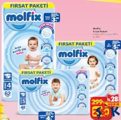 MOLFİX FIRSAT PAKETİ BEBEK BEZİ